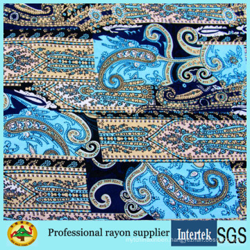 Custom Printed Women Dress Spun Rayon Fabric